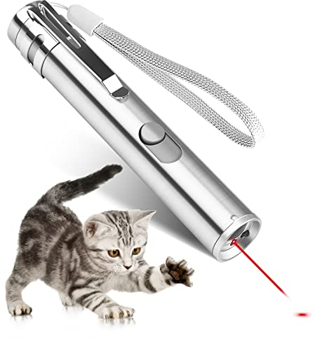 Makerfire 2 in 1 Cat Interactive Toy Dog Cat Catch Exercise Chaser Toy Pet Scratching Training Tool with USB Cable