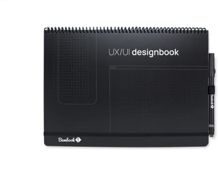BAMBOOK UX/UI Designbook (Flowbook) - Das Softcover A4-Notizbuch für UX/UI Web/App Designers - inkl. 1 marker