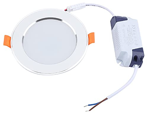 Luminaria de techo con sensor de movimiento, lámpara empotrada LED, accesorios de iluminación para el hogar de 9 W, perfecta para interiores, exteriores, baños, porches, cocinas, dormitorios, pasillos