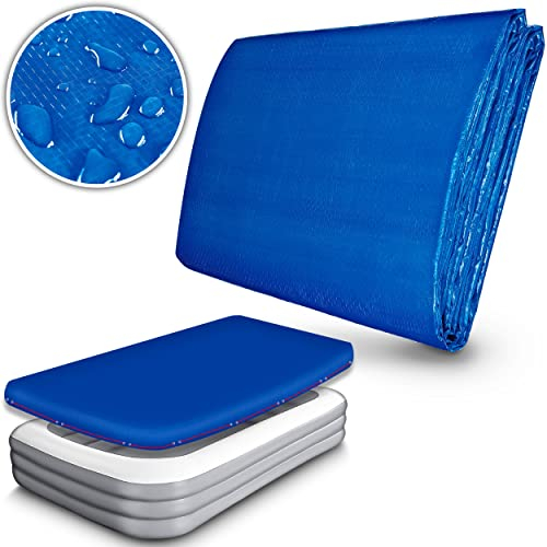 tillvex Telo di copertura per piscina, 450 x 220 cm Fuori Terra Rettangolare, resistente ai raggi UV e antistrappo, per piscina