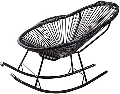 Chaise berçante inclinable en rotin pour enfants, adultes, pépinière, chaise longue inclinable, chaise de jardin avec repose-pieds et accoudoirs, chaises longues inclinables pour terrasse, piscine