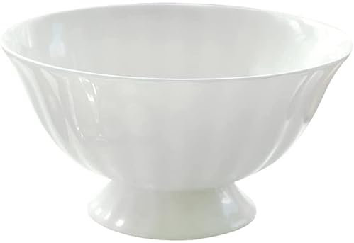 keramikschale Ramen Schüssel Keramikschüssel Servierschüssel Rund Keramik Obstschale Servierschale for Dessert Müslisch -Snack Schüssel Weiße 6pcs (Size : 12X12CM)