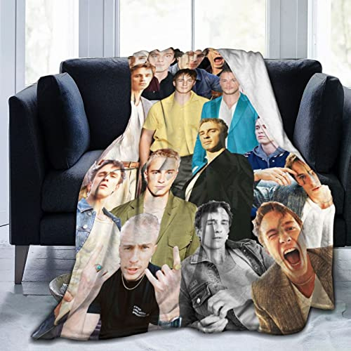 Suehome Drew Starkey, coperta morbida e confortevole in pile di lana, per divano, ufficio, auto, campeggio, yoga, viaggi, decorazione per la casa, accogliente coperta da spiaggia in peluche, regalo