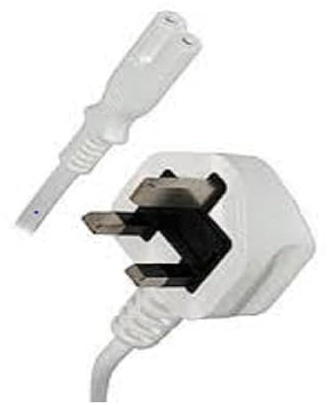 Kettle Lead 3 Meter Figure of 8 Main Power Cable Cord Long UK Plug IEC C7 For PC, Laptop,Monitor, TV White