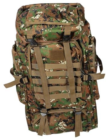HONMEET Hiking Rucksack Wasserdichter Outdoor-rucksack Im Camouflage-design Für Camping Wandern Und Strapazierfähiges Oxford-material Große Kapazität Schnell Trocknend
