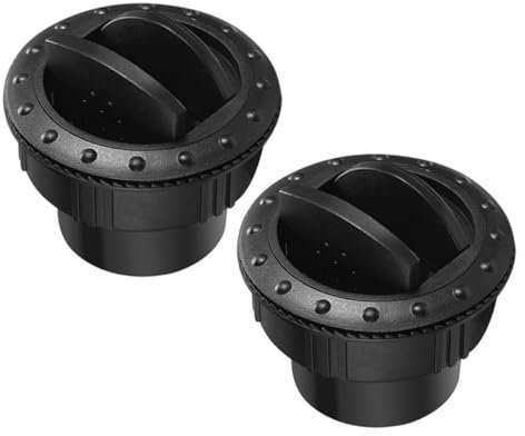TIDTALEO 2pcs Adjustable Circular Deflector for Car Rv High-efficiency Air Ventilation Outlet Easy Installation Grey Round Design