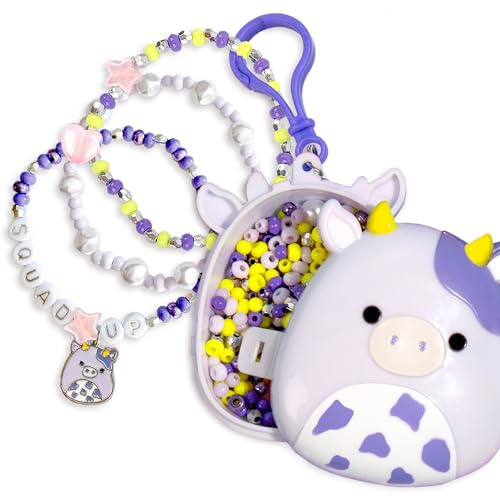 Squishmallows Bubba - Kit original de pulsera de la vaca, kit de fabricación de pulseras, kit de pulsera de amistad, pulsera de abalorios, kit de fabricación de pulseras de abalorios, regalos para