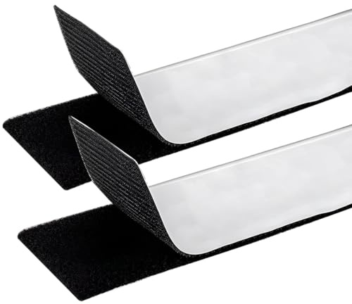 Supporti per Targhe Auto, Porta Targa Auto Senza Cornice, Universale, Extra-Forte, Velcro biadesivo, Portatarga Auto Posteriore, Portatarga Auto Anteriore, per Auto, Moto, 50 x 10 cm