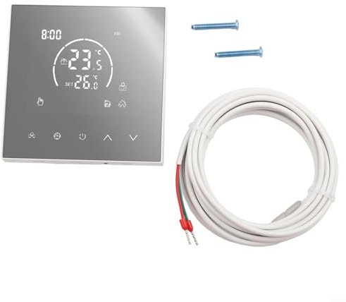 Panel de control de termostato inteligente para calefacción de suelo eléctrico, caldera montada en la pared con función de programación de 7 días (calefacción eléctrica)