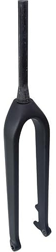 SXSaelciun Forcella in Carbonio MTB Forcelle rigide 29 Pollici Mountain Bike Freno a Disco Perno Passante Anteriore 15x110mm Tubo Conico Senza Filettatura 1-1/8 Bicicletta ultral