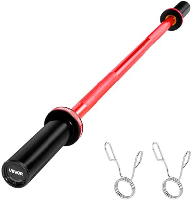 VEVOR Bilanciere 1200 mm, per Piastre da 50 mm, Bilanciere con Impugnatura Zigrinata per Allenamento della Forza, Sollevamento Pesi, Stacco da Terra, Distensione su Panca, Capacità 226 kg