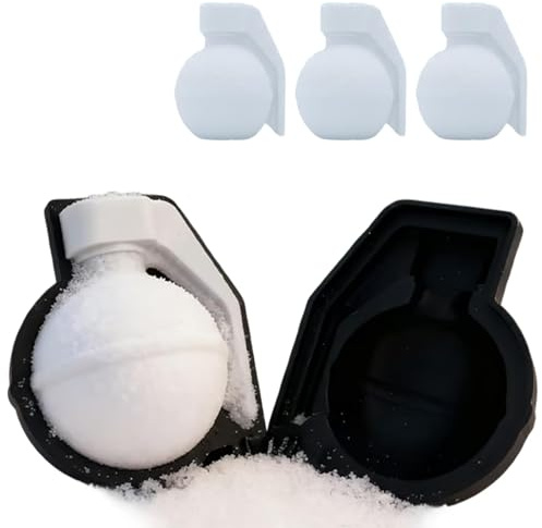 Lmyaicp Molde para Bolas de Nieve con Forma de Granada, Herramienta para Hacer Bolas de Nieve de Invierno y Molde de Arena, Molde rápido para Hacer granadas de Nieve para niños y Adultos (3)