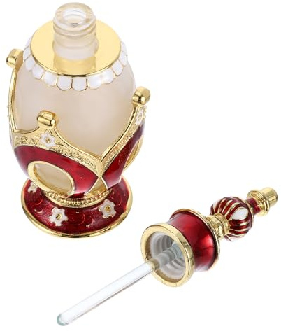 OSALADI Frasco de Perfume Oriental de Vidrio Rellenable de 25 Ml Diseño Vintage para Uso en Bodas y Aceites Esenciales