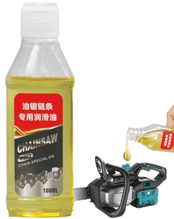 Huile Chaîne Tronçonneuse 100ml – Huile Tronçonneuse Électrique, Réduit L’Usure, Prévient La Rouille, Diminue Le Bruit | pour Taille-Haies, Équipements Hydrauliques, Lubrifiante Multifonction