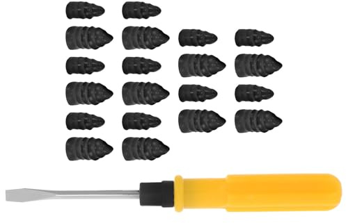 LIFKOME 1set Kit Riparazione Pneumatici Auto con Chiodi in Gomma Resistenti Completo con Viti Grandi e Piccole Cacciavite per Riparazione Rapida Gomme Veicoli a Due Ruote e Veicoli Vari