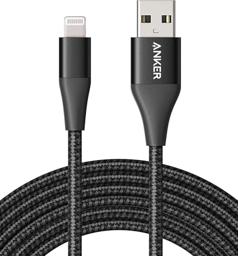 Anker PowerLine+ II Cavo Lightning (6ft), certificato MFi per una compatibilità impeccabile con iPhone XS/XS Max/XR/X / 8/8 Plus / 7/7 Plus / 6/6 Plus / 5 / 5S e altro