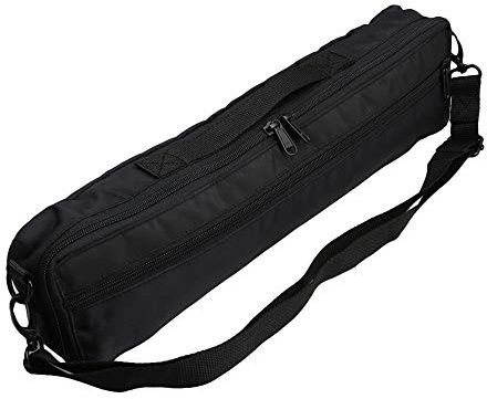 Mxfans Adjustable Shoulder Strap Flute Case Carrying Bag for 16 Holes C Foot Flute 16.14 Inch Length 4.13 Inch Width 2.56 Inch High