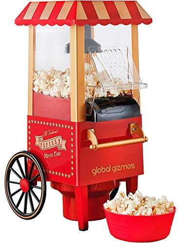 Machine à Pop-corn De Voiture Classique Mini Petite Machine à Pop-corn Souffleur Machine à Pop-corn Maison Rétro Machine à Pop-corn