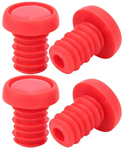 SUNGOOYUE Fahrrad Lenkerendstopfen, Fahrrad Lenkergriffe Lenkerenden Schraubstopfen Polyester Gummi Lenkerendstopfen f¨¹r BMX MTB(rot),Fahrr?der und Ersatzteile
