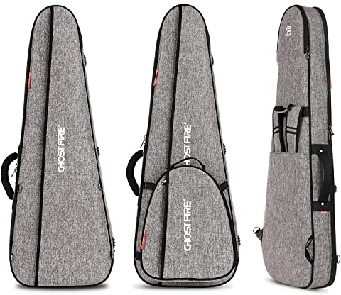 GHOSTFIRE Super Thick High-End Guitar Gig Bag for ST/TL/LP/SG Guitar, Grey