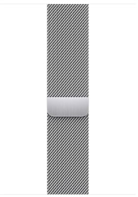 Apple Watch Band - Milanesisk loop - 45 mm - silver - One Size