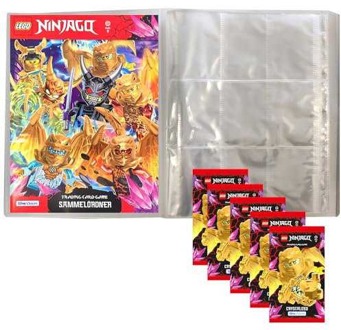 Lego Ninjago Serie 8 Trading Cards - 1 Leere Sammelmappe + 5 Booster