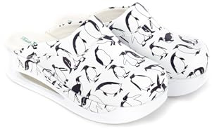Terlik Sabo Air ST271 MAX Zuecos de Cuero Mules Zapatillas Zapatos Sabot, Mujer, Pingüino, EU 39