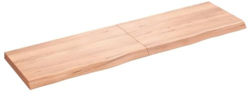 Schreibtischplatte Werkbankplatte DIY Stabile Bürotischplatte Tischplatte Werkbankplatte Echtholz-Furnier, Perfekt für höhenverstellbare Schreibtische, Hellbraun 180x50x(2-6) cm