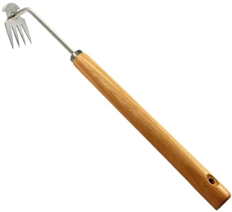 Kidmis Unkrautjäter, Gartenarbeit Hand Unkrautstecher, Unkraut Entferner Gerät, Fugenreiniger Unkraut, Gartenwerkzeug, Unkraut Entferner Gerät, Fugenkratzer Mit Stiel (D)