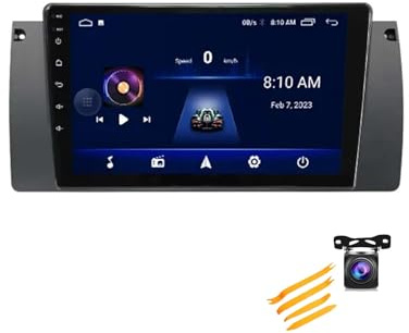 FONALO Radio de Coche Bluetooth Android para BMW 5 Serie E38 E39 X5 E53 1995-2006 Android 12 Autoradio 9 Pulgada Car Stereo Apoyo Dab 4G WLAN Carplay Mandos de Volante (Color : TS7 1+32G)