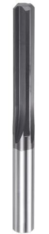 sourcing map Carbide Chucking Reamer 0.224(5.69mm) Dia Straight Flute Straight Shank Machine Reamer Tool for Metal and Lathes CNC Machining Centers, Black
