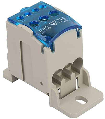 Morsettiera su Guida Din Scatola di Distribuzione Connettore per Cavo Elettrico Scatola di Giunzione di Alimentazione Universale y 16mm2 Morsettiera di Distribuzione Coperchio di