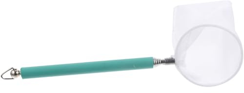 Happyyami faltbares Fischernetz Angeln Zubehör für Garnelenbecken kleines Netz für Aquarium Aquariumnetze zum Reinigen Garnelen Aquarium Garnelen zubehör Fisch Kescher Garnelennetz Black