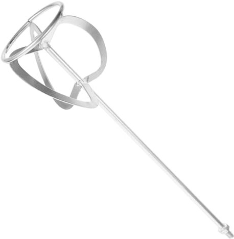 OSALADI Threaded Steel Paint Stirring Rod Medium Thread Cement Mixer Paddle Sturdy Stir Stick for Paint and Plaster Mixing Tools 52x11.3cm Compatible with Electric Stirrer UK Use