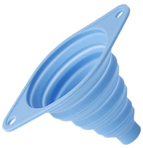 Funnels para uso de la cocina, embudo de silicona - Formulador plegable de la herramienta de drenaje,Funnels de silicona para la cocina Uso de botellas de relleno, enlatado, cocción y transferencia de