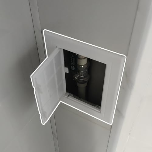 Botola Ispezione Pannello di accesso in plastica per pareti piastrellate - 100x100 120x150 150x300 200x400 300x400 mm, sportello di accesso invisibile per pannello controsoffitto(170x170mm/7x7inch)