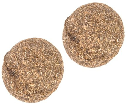 SEWOART 2stücke Katzenminze-Ball Spielzeug Für Haustiere Natürliche Katzenminze-bälle Zum Kauen Für Katzen Zur Zahnhygiene