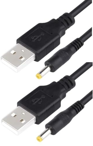 Panlouting 2 Pack | USB zu DC 4,0 * 1,7mm 5V Stromkabel Ladekabel | 100cm | Für USB LED Lichtstreifen, Taschenlampen, Tischlampen, Ventilatoren, Lautsprecher