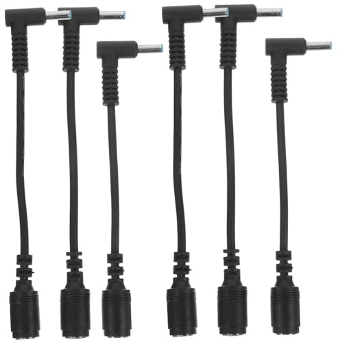 SHOWERORO 10 Pezzi Adattatori Alimentazione Laptop Connettore Femmina Maschio Angolato Resistente Compatto per Ricarica Affidabile