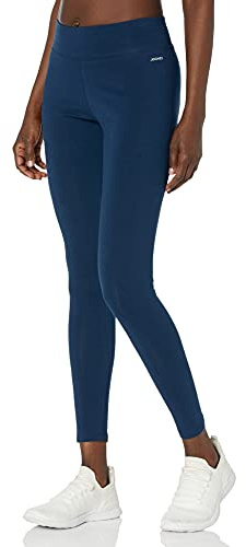 Jockey Women's Active Cotton Stretch Wide Waistband Ankle Leggings Dark Navy