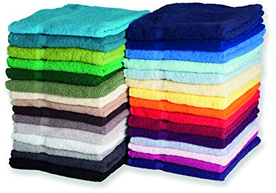 Nashville print factory Hochwertiges 550g/m² Luxus Duschtuch Bestickt mit Namen oder Text personalisiert Wunschstickerei (29 - Fuchsia)
