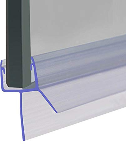 Shower Seal for Screens, Doors or Panels | Fits 8, 9 or 10mm Glass | Straight Fin Shape | Seals Gaps of Up to 12mm | 80cm, 90cm, 140cm or 2m Long | SEAL010 (90cm)