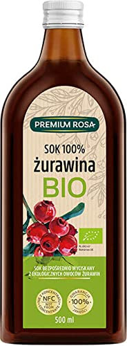 Jus de canneberge 100% sans sucre BIO 500 ml Premium Rosa