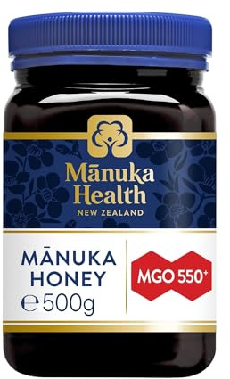Manuka Health Miele di Manuka MGO 550+ | Miele con alto contenuto di metilgliossale - In barattolo e sigillato - 500 g