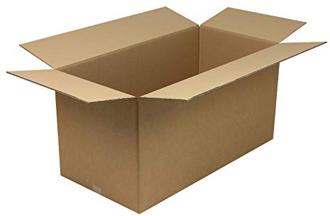 Verpackungsheld Wellpapp-Faltkarton 2-wellig, 1000x500x500mm, Qual.2.40BC, braun, FEFCO 0201, 15 Stück