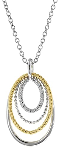 Viventy Damen-Collier Silber 925 Zweifarbig 783712