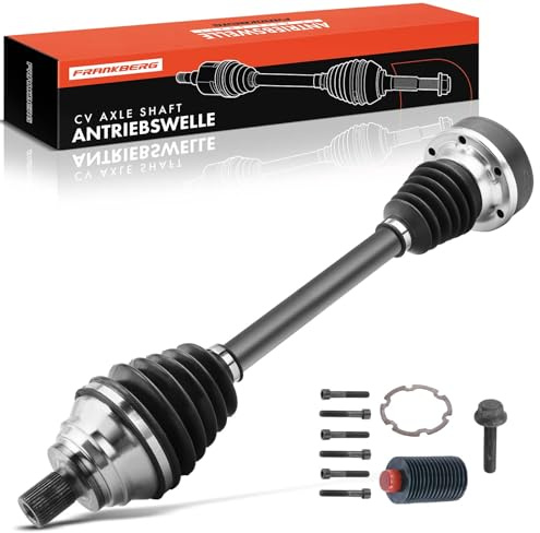 Frankberg Antriebswelle Achswelle ohne ABS-Ring Vorne Links 1K0407271JA | Kompatibel mit T.o.u.r.a.n 5T1, Altea XL 5P5 5P8, T.o.u.r.a.n 1T1 1T2, CC 358, Golf Plus 521 5M1, O.c.t.a.v.i.a II 1Z3