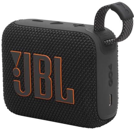 JBL Go 4 - Schwarz – Tragbare Bluetooth-Lautsprecher-Box mit JBL Pro Sound, tiefem Bass und Playtime-Boost-Funktion – Wasserfest und staubfest – 7 h Laufzeit