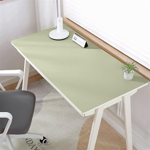 LIVEINU Multifunktionales Office Mauspad, wasserdichte Schreibtischunterlage aus PU-Leder, rutschfeste Schreibtischmatte für Büro und Zuhause, Grün, 30x60cm