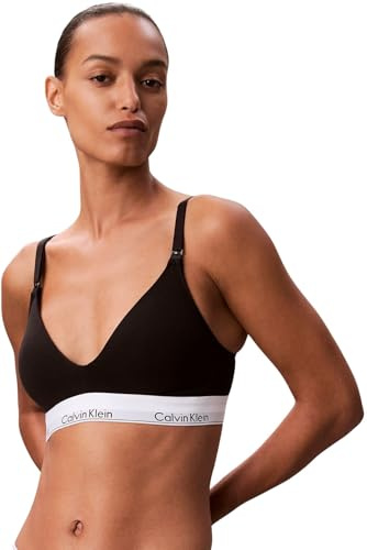 Calvin Klein kvinnors moderskap lätt fodrad triangel LV00QF8506 triangel, svart (svart), L, svart (svart), L